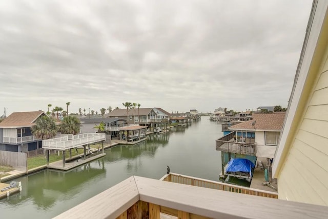 16525 Jamaica Cove Rd, Jamaica Beach, TX 77554 - dock area featuring a water view