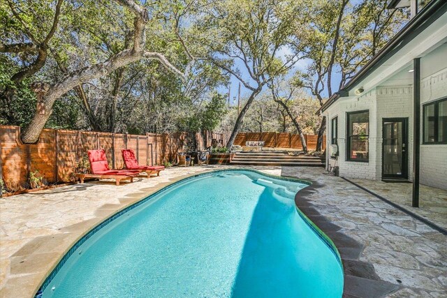 4500 Waterford Pl, Austin, TX 78731 - view of pool featuring a fenced backyard and a patio