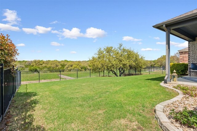 231 Tradinghouse Creek St, Georgetown, TX 78633 - view of yard with a patio area