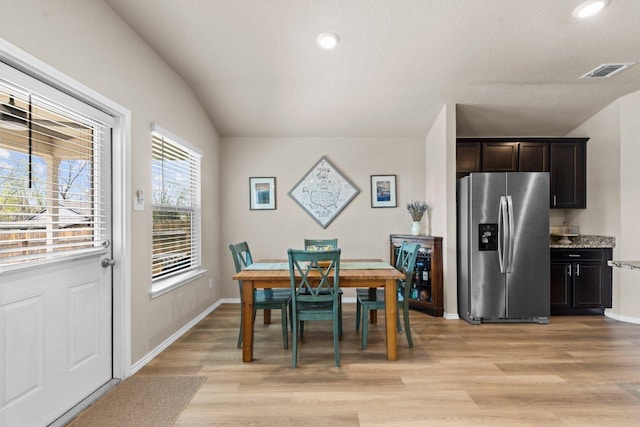 8517 Cantera Ridge Rd, Temple, TX 76502 - dining area featuring light wood-style floors, baseboards, and recessed lighting