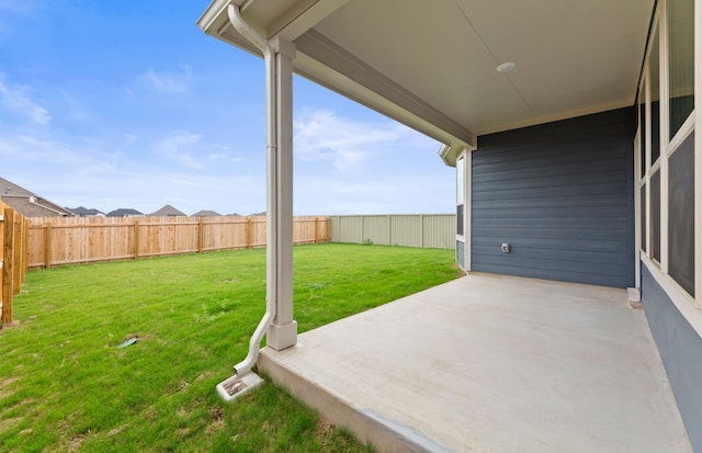 417 Singing Dove Way, Liberty Hill, TX 78642 - fenced backyard with a patio area