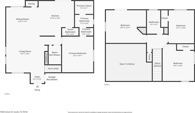 15405 Sutton Dr, Austin, TX 78734 - view of home floor plan