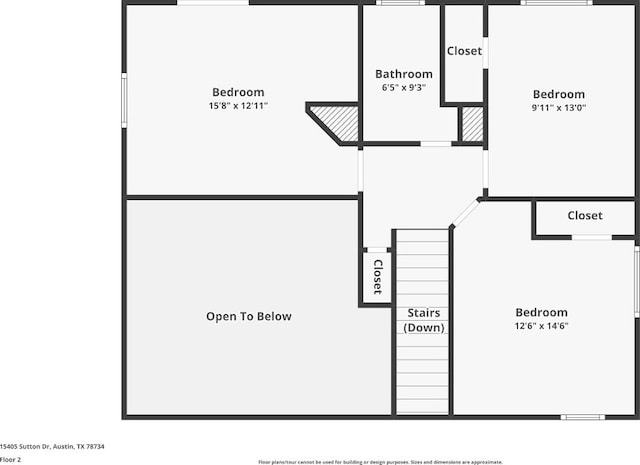 15405 Sutton Dr, Austin, TX 78734 - view of home floor plan