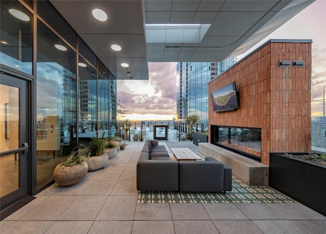 84 E Ave Unit 1904, Austin, TX 78701 - lobby with floor to ceiling windows
