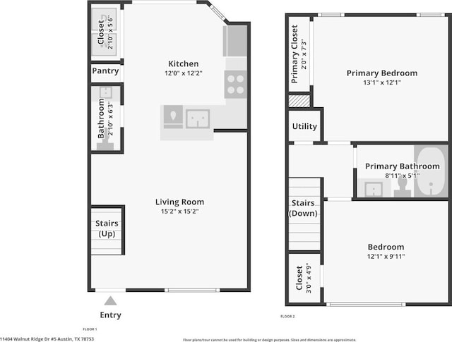 11404 Walnut Ridge Dr Unit 5, Austin, TX 78753 - property floor plan