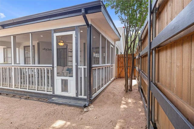 9831 Briar Ridge Dr, Austin, TX 78748 - view of side of home with a sunroom