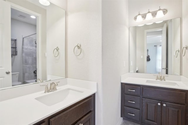 3036 Margarita Loop, Round Rock, TX 78665 - bathroom with vanity and shower / bath combination