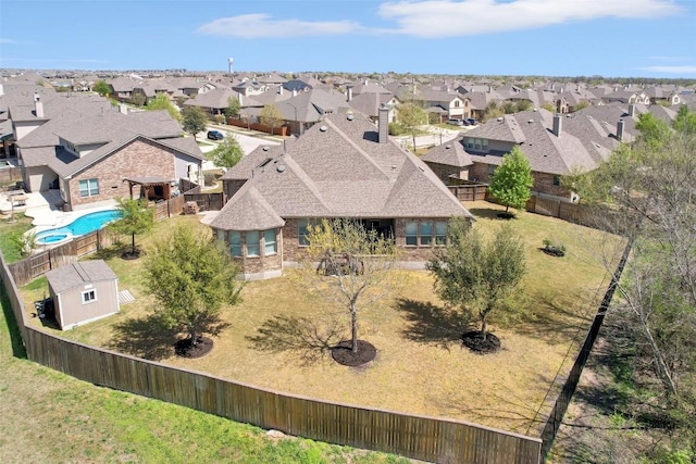 3036 Margarita Loop, Round Rock, TX 78665 - aerial view of residential area with a pool area