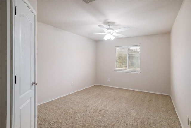 19803 Mallard Pond Trl, Pflugerville, TX 78660 - carpeted spare room featuring a ceiling fan and baseboards