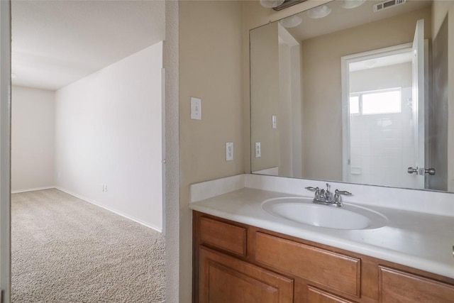19803 Mallard Pond Trl, Pflugerville, TX 78660 - bathroom with vanity and baseboards