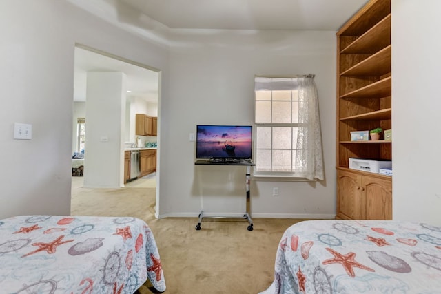 104 Plover Pass, Georgetown, TX 78633 - bedroom with light colored carpet and baseboards