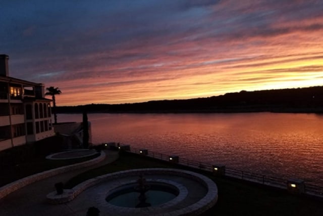 view of water feature
