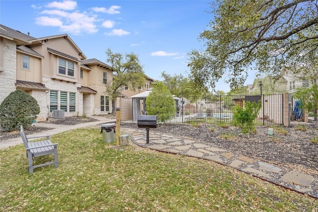 13800 Lyndhurst St Unit 325, Austin, TX 78717 - view of yard with cooling unit and a residential view