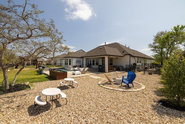 1924 Portobello Rd, Leander, TX 78641 - rear view of property with a patio