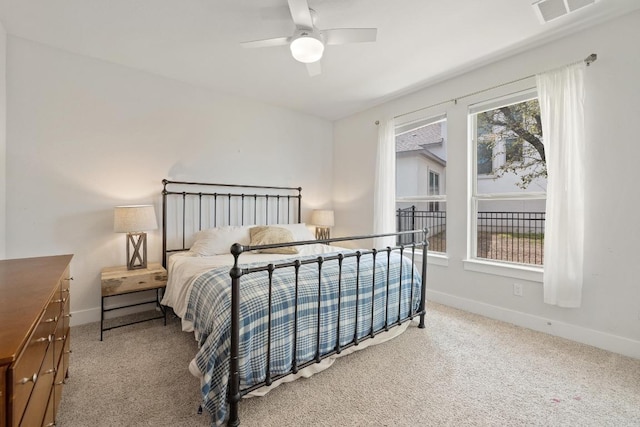 1924 Portobello Rd, Leander, TX 78641 - bedroom with carpet flooring and a ceiling fan