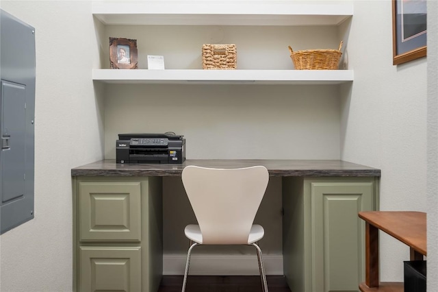 7701 Rialto Blvd Unit 617, Austin, TX 78735 - office space with electric panel and built in desk