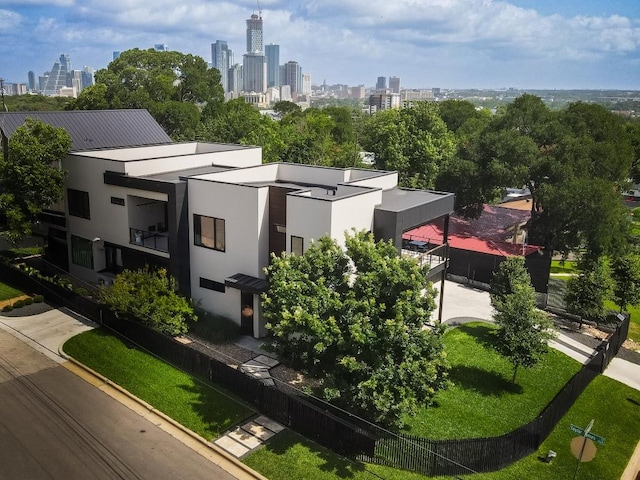 1510 Bellaire Dr, Austin, TX 78741 - aerial view of skyline
