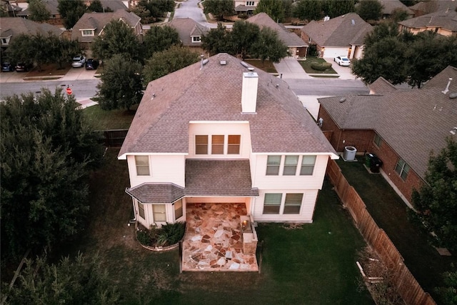 birds eye view of property featuring a residential view