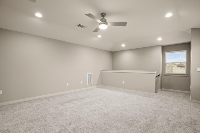 7800 Linnie Ln, Austin, TX 78724 - unfurnished room with recessed lighting, carpet flooring, and ceiling fan