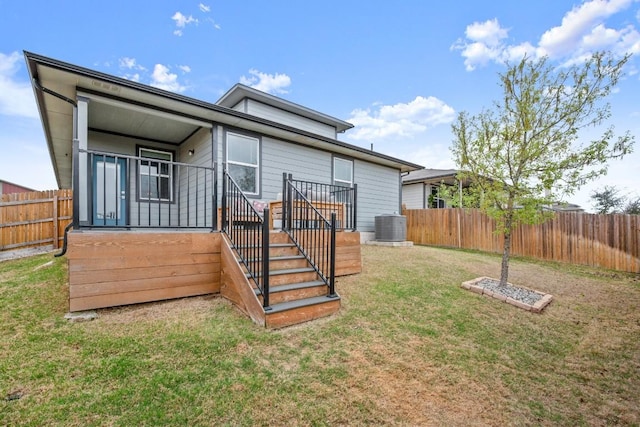 7800 Linnie Ln, Austin, TX 78724 - rear view of property with a fenced backyard