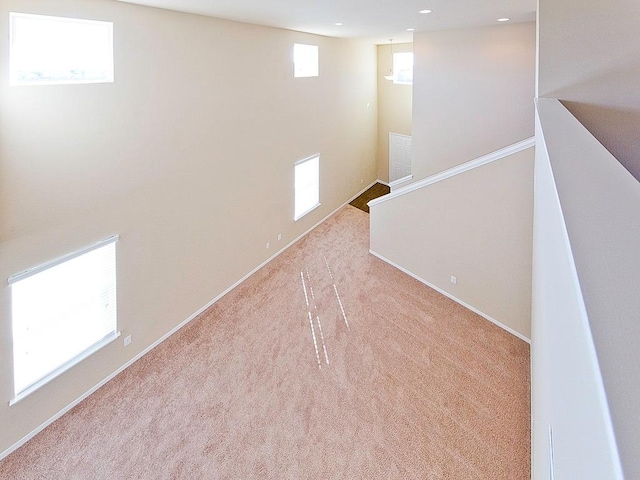 12110 Stoneridge Gap Ln, Manor, TX 78653 - basement with carpet, baseboards, and recessed lighting