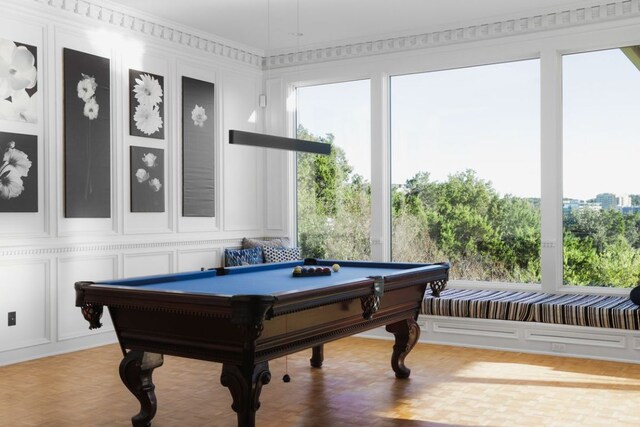 17 Cousteau Ln, Austin, TX 78746 - game room featuring a decorative wall and billiards table