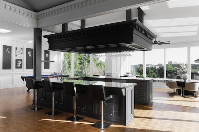 17 Cousteau Ln, Austin, TX 78746 - bar area with healthy amount of natural light, ceiling fan, and ventilation hood