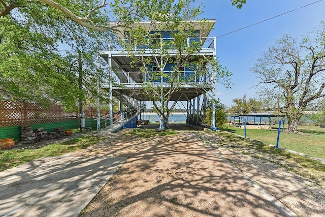 surrounding community featuring stairway