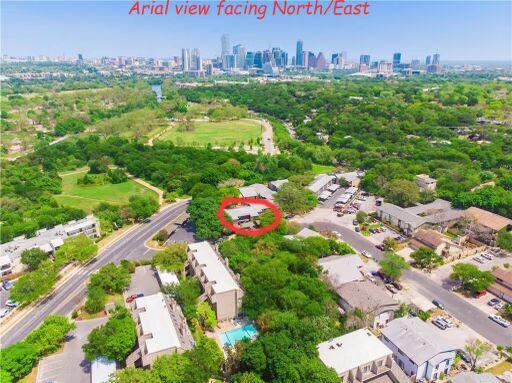 1101 Hollow Creek Dr Unit 2203, Austin, TX 78704 - bird's eye view of city skyline