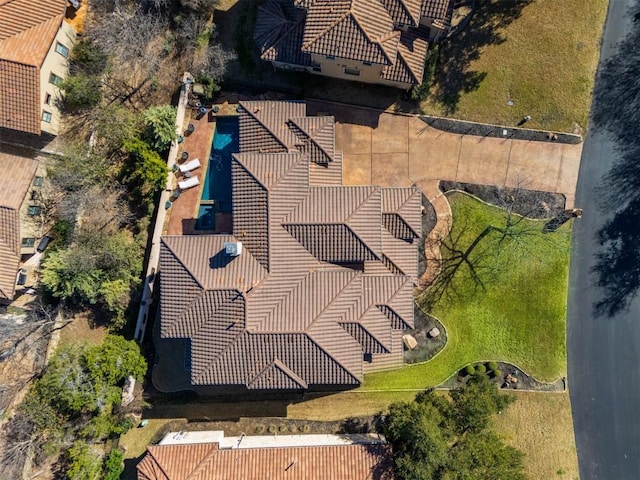 11 Hightrail Way, Austin, TX 78738 - aerial view of property and surrounding area with a pool