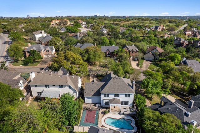 10406 Charette Cv, Austin, TX 78759 - aerial view of residential area featuring a pool