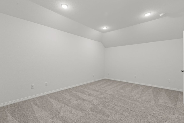 1800 Sauterne Dr, Leander, TX 78641 - bonus room with carpet, lofted ceiling, and recessed lighting