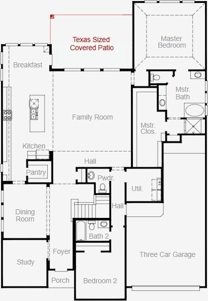 1800 Sauterne Dr, Leander, TX 78641 - view of floor plan / room layout