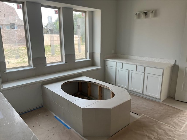909 Landing Ln, Leander, TX 78641 - interior space featuring healthy amount of natural light and a tub