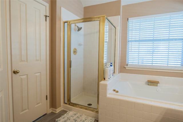 9120 Fainwood Ln, Austin, TX 78749 - full bathroom with a stall shower and a bath