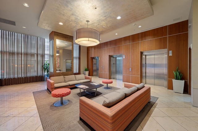555 E 5th St Unit 2906, Austin, TX 78701 - community lobby featuring recessed lighting and wood walls