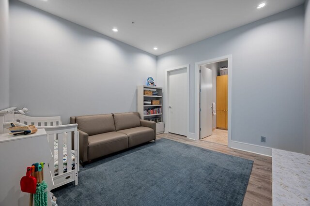 555 E 5th St Unit 2906, Austin, TX 78701 - bedroom featuring recessed lighting and light wood-style floors