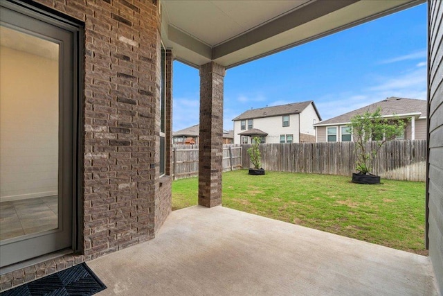 6725 Verona Pl, Round Rock, TX 78665 - fenced backyard featuring a patio and a residential view