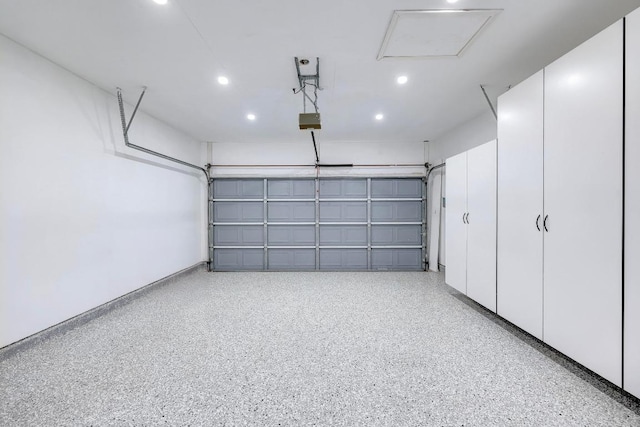 1012 Peyton Pl, Cedar Park, TX 78613 - garage with a garage door opener and recessed lighting