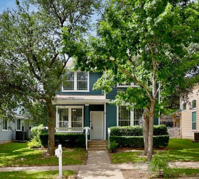 1012 Peyton Pl, Cedar Park, TX 78613 - view of front of house featuring a front yard and a porch