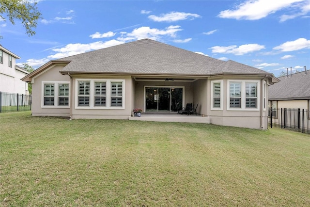 598 Jacksdaw Dr, Austin, TX 78737 - back of house featuring stucco siding and a patio area