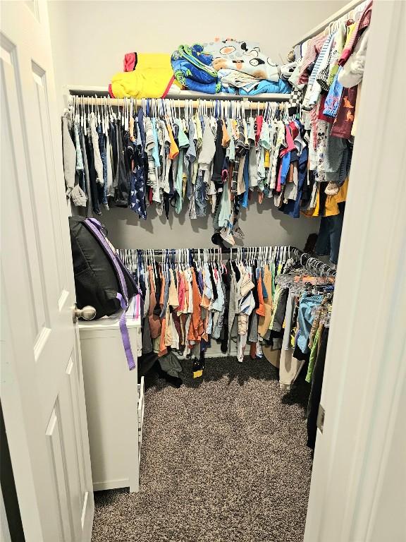 1124 Velvet Ct, Troy, TX 76579 - spacious closet with carpet floors