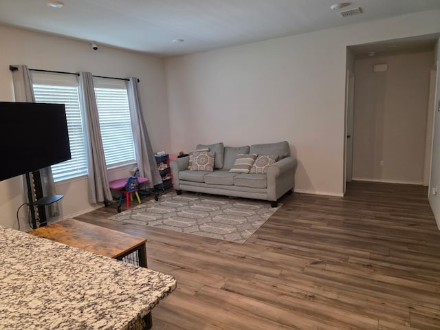 1124 Velvet Ct, Troy, TX 76579 - living area featuring wood finished floors and baseboards