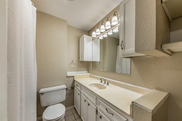 2004 Teakwood Dr, Austin, TX 78757 - bathroom featuring vanity, tile patterned flooring, and a shower with shower curtain