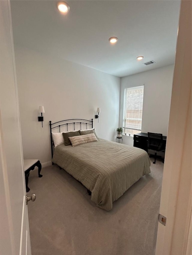 22046 Gateway Arch Dr, Porter, TX 77365 - bedroom with light carpet and recessed lighting