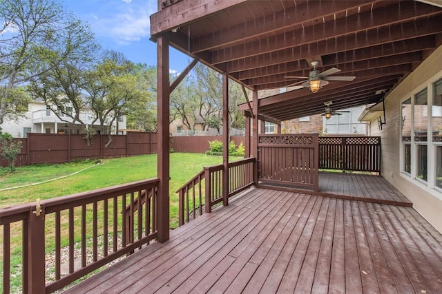 318 Ridge Run Dr, Georgetown, TX 78628 - wooden deck featuring ceiling fan