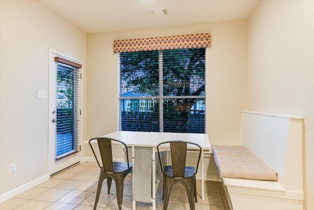 431 Ridgetop Bnd, Cedar Park, TX 78613 - dining area featuring light tile patterned floors and baseboards