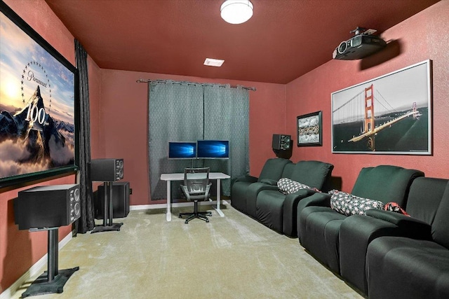 431 Ridgetop Bnd, Cedar Park, TX 78613 - view of carpeted home theater room