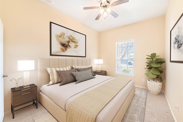 2009 Tillman Dr, Cedar Park, TX 78613 - bedroom featuring light colored carpet and a ceiling fan