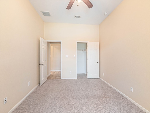 2009 Tillman Dr, Cedar Park, TX 78613 - unfurnished bedroom with light colored carpet, ceiling fan, and a closet